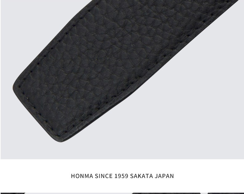 【2021新品】HONMA高尔夫腰带黑色经典LOGO皮带799317790黑色