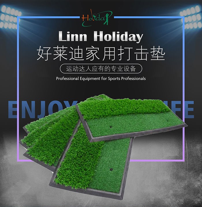 好莱迪 Linn-Holiday 高尔夫家用打击垫Golf长短假草打击垫