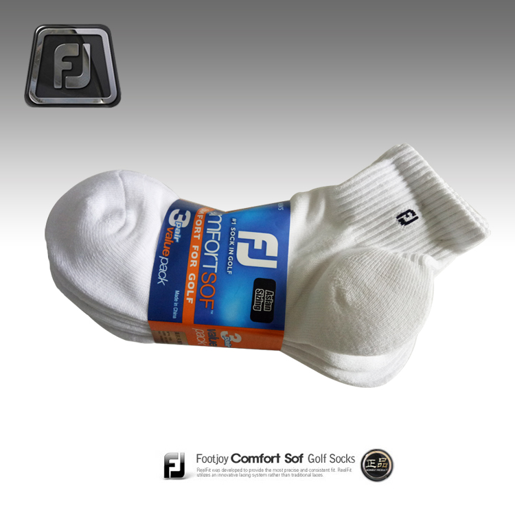 高尔夫男袜Footjoy高尔夫袜子FJ男袜运动毛巾袜三色新款时尚保暖