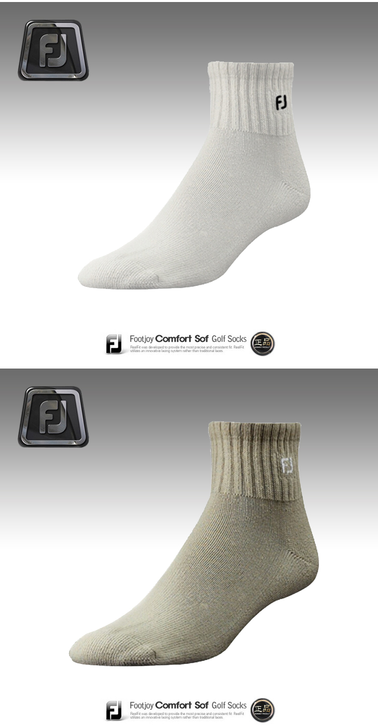 高尔夫男袜Footjoy高尔夫袜子FJ男袜运动毛巾袜三色新款时尚保暖