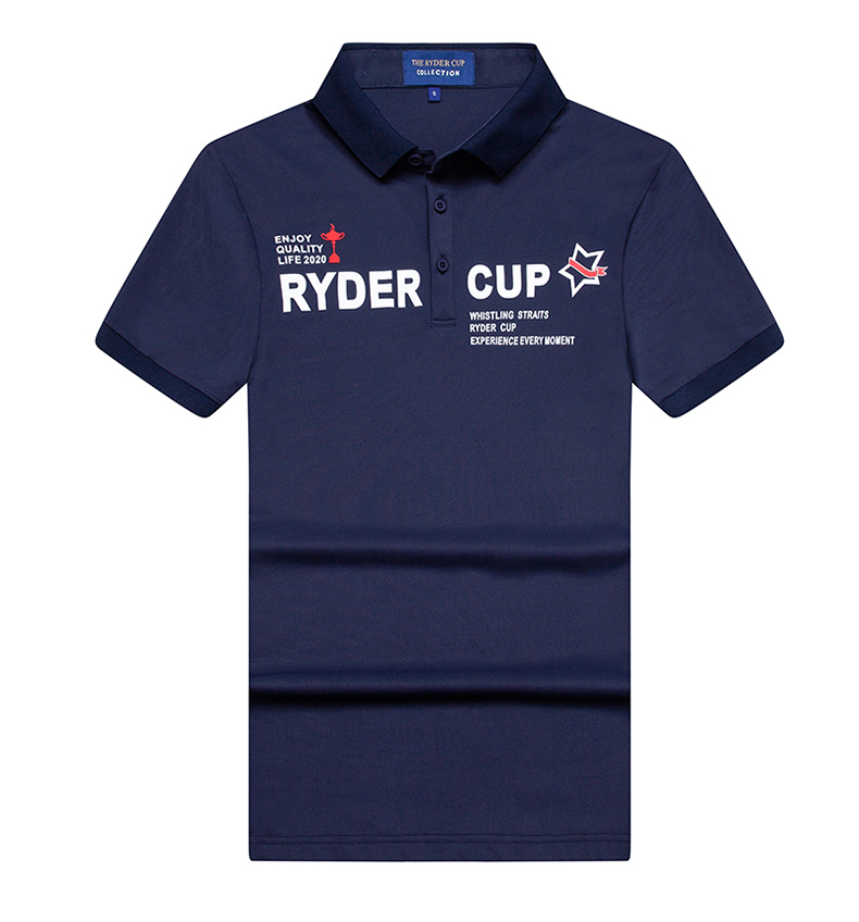 RyderCup莱德杯高尔夫衣服 男士 夏修身速干T恤高尔夫T恤短袖