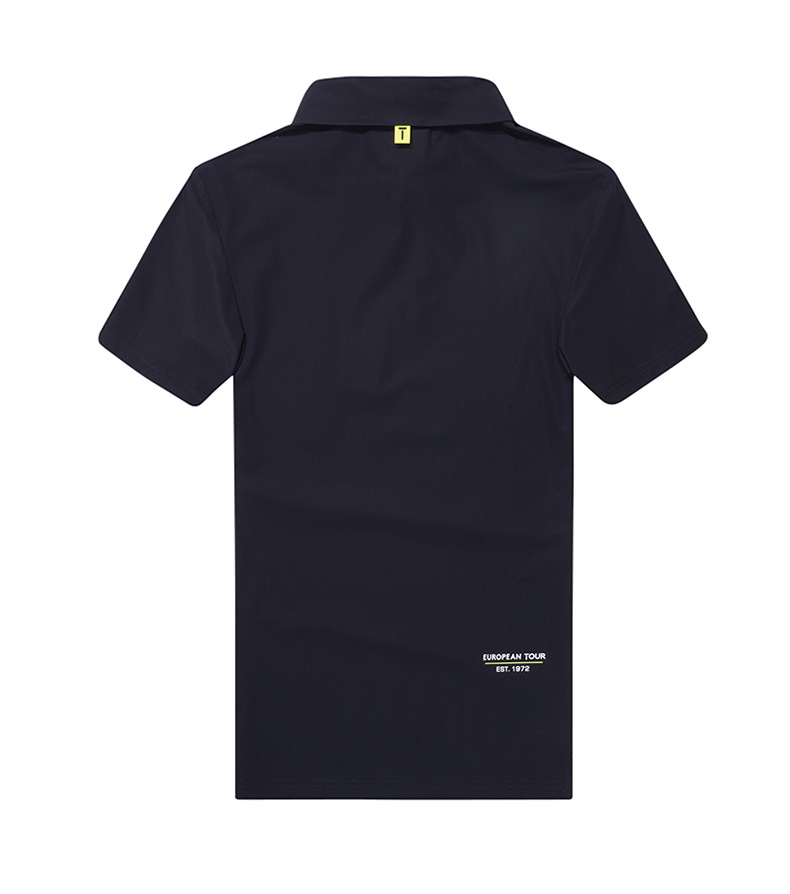 EuropeanTour欧巡赛高尔夫服装男短袖Polo衫21夏速干弹力运动T恤