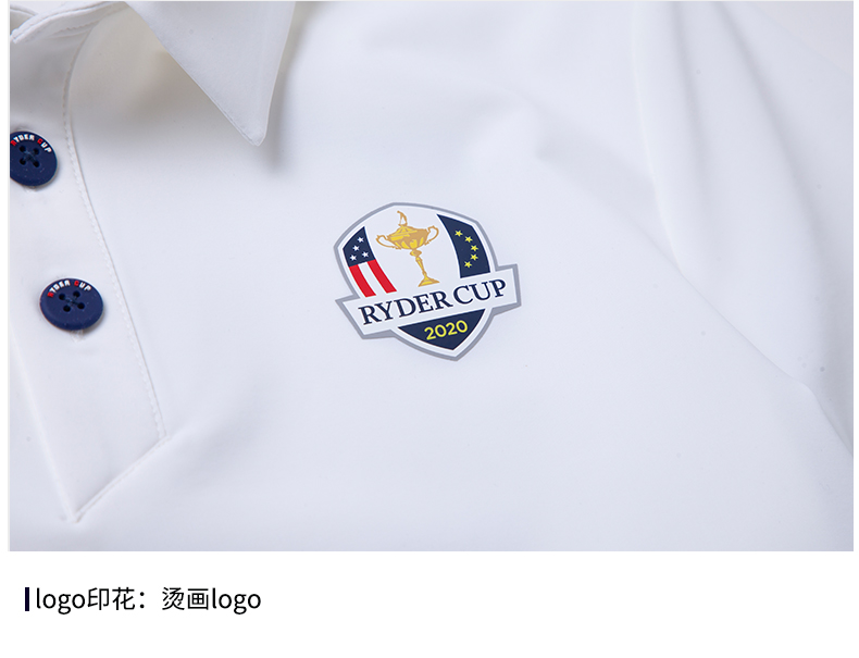 RyderCup莱德杯高尔夫服装男翻领Polo衫 夏Golf修身速干短袖T恤