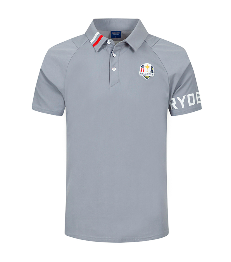 RyderCup莱德杯高尔夫服装男子短袖T恤 夏季速干弹力翻领Polo衫