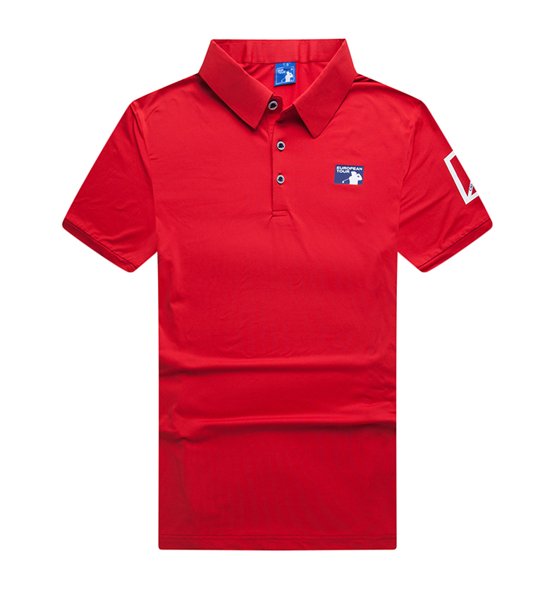 Europeantour欧巡赛高尔夫男装 夏季速干短袖T恤 修身弹力Polo衫