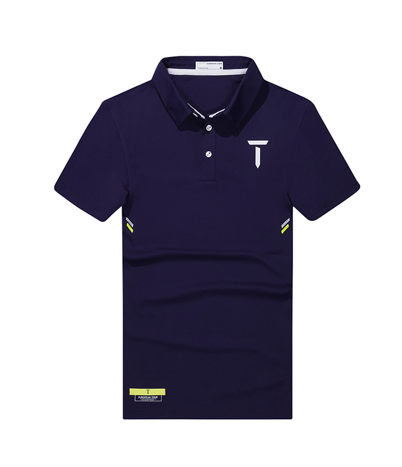 EuropeanTour欧巡赛高尔夫服装男21夏短袖T恤速干弹力Polo衫男装