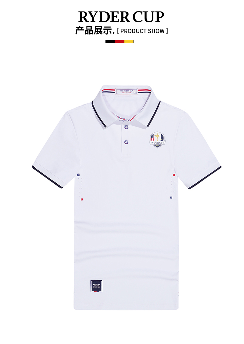 RyderCup莱德杯高尔夫服装男短袖T恤21夏季男装速干翻领Polo衫