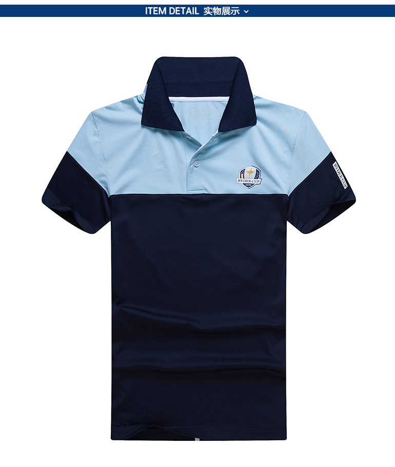 RYDERCUP莱德杯高尔夫服装男装 夏季透气速干高尔夫t恤polo衫新款