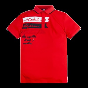 Castelbajac（C牌）高尔夫服装男艺术印花Polo衫 夏运动短袖T恤