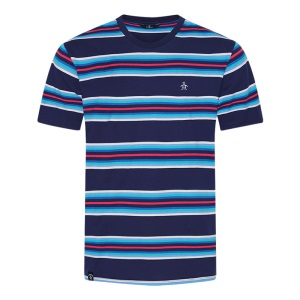 Munsingwear/万星威高尔夫服装男士短袖21夏新圆领运动弹力T恤