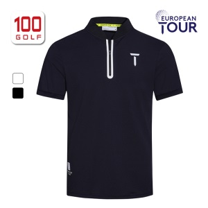 EuropeanTour欧巡赛高尔夫服装男短袖T恤21夏季速干立领短袖男装