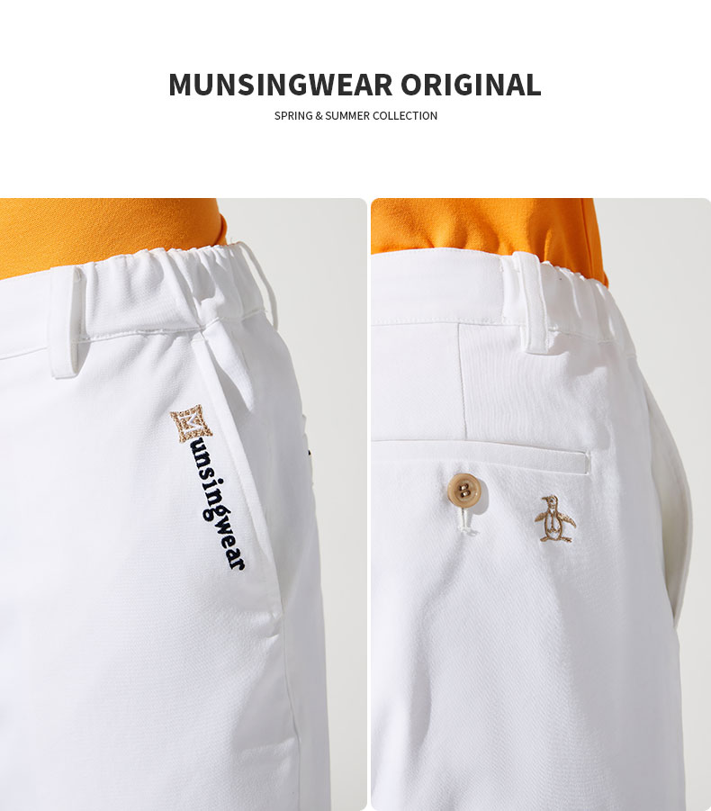 Munsingwear/万星威男装长裤21春夏新品运动休闲修身高尔夫裤子