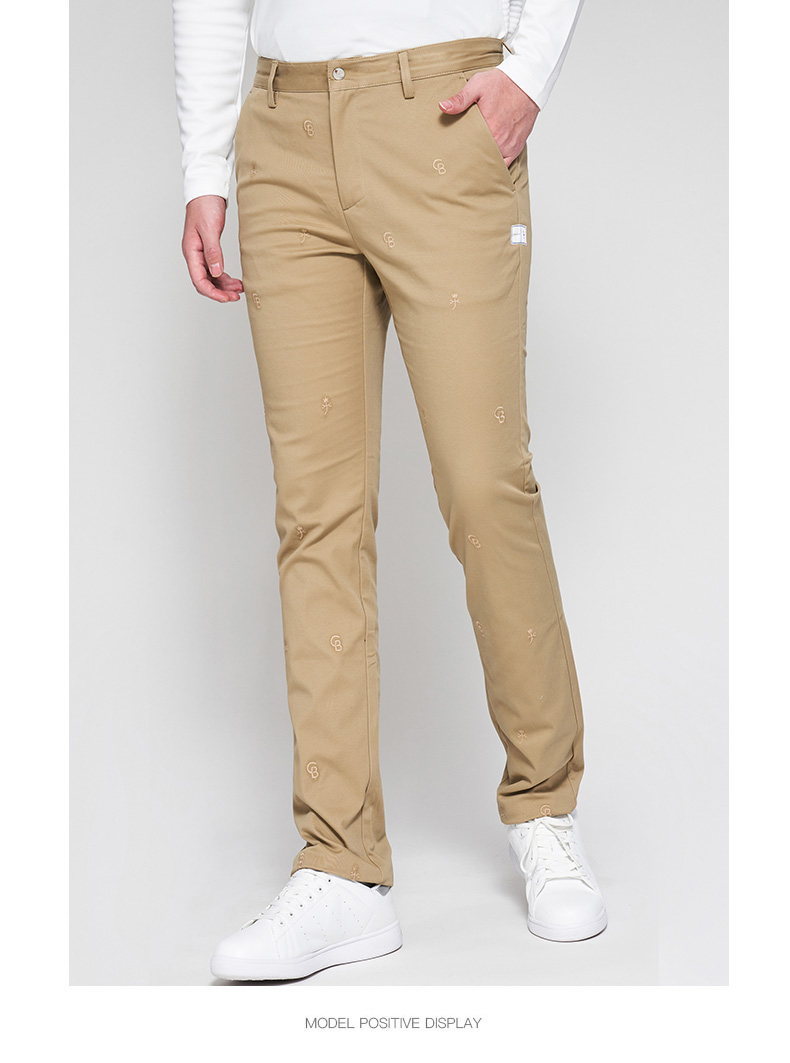 Castelbajac（C牌）高尔夫服装男士长裤春季时尚刺绣golf休闲裤