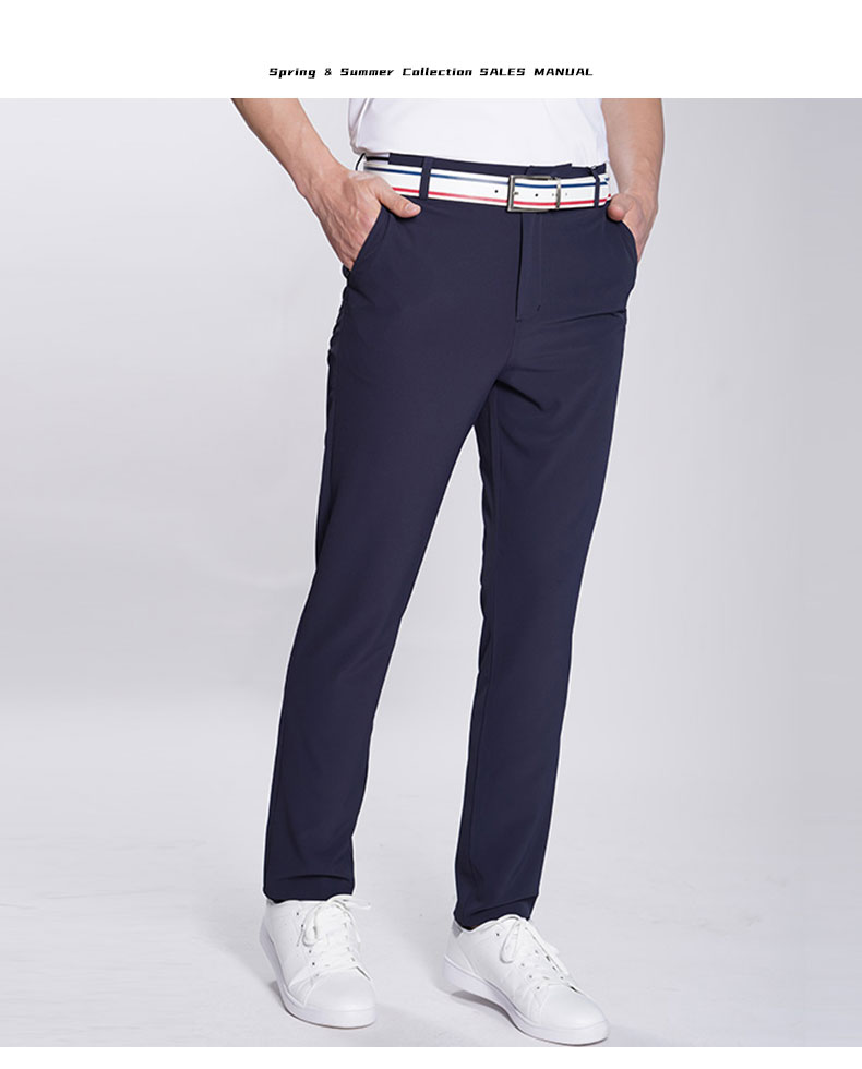 Munsingwear/万星威高尔夫服装男裤21夏季轻薄裤子弹力速干长裤